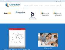 Tablet Screenshot of clientsfirst-tx.com